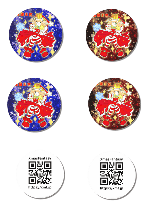 バッジセット第0弾その1【オリジナル缶バッジ白背景 (Φ56mm)/6個セット】