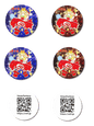 バッジセット第0弾その1【オリジナル缶バッジ白背景 (Φ56mm)/6個セット】