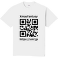 QRコードTシャツ【定番Tシャツ/XL/ホワイト】