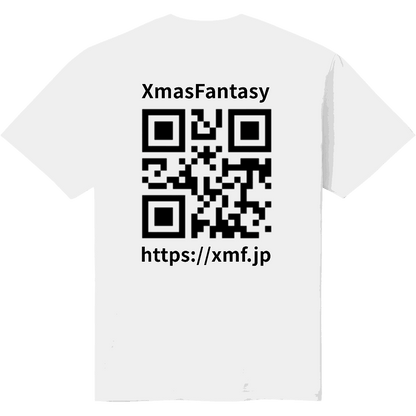 QRコードTシャツ【定番Tシャツ/XL/ホワイト】