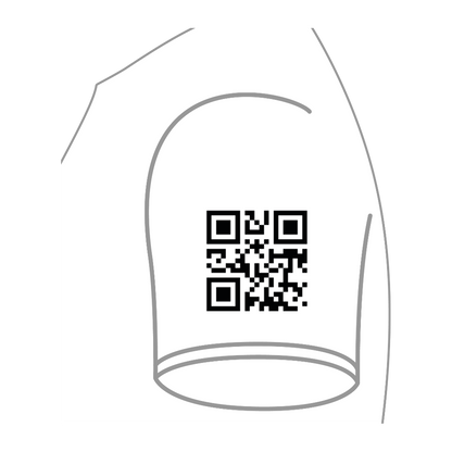 Maglietta con codice QR [Maglietta standard/XL/Bianca]