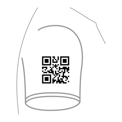 Maglietta con codice QR [Maglietta standard/XL/Bianca]